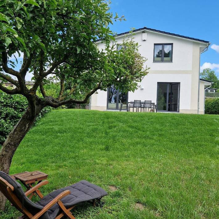 Ferienhaus für 8 Personen, mit Ausblick und Garten sowie Sauna in Wittenbeck