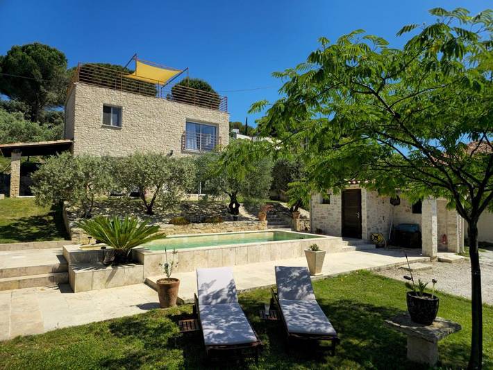 Maison de campagne pour 4 personnes, avec piscine ainsi que jardin et vue à Caromb - 2