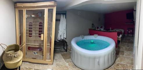 Maison de campagne pour 3 personnes, avec sauna ainsi que terrasse et vue à Herblay-sur-Seine