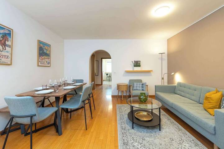 Ferienwohnung für 6 Personen, mit Garten und Balkon, mit Haustier in St. Moritz