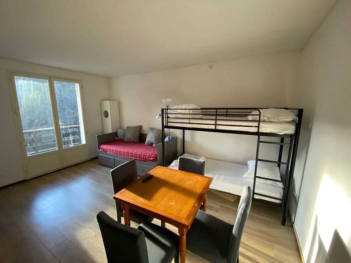 Studio pour 4 personnes, avec Balcon/Terrasse