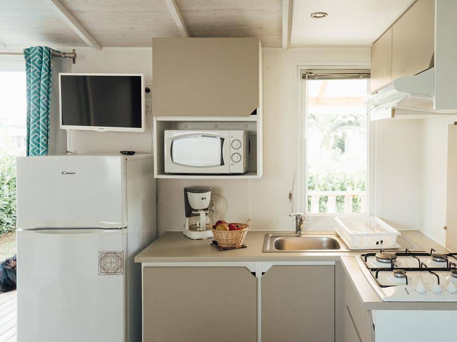 Camping Kerscolper  - Mobilheim 6 personen - 3 Schlafzimmer - 6 Personen in Fouesnant, Quimper und Umgebung