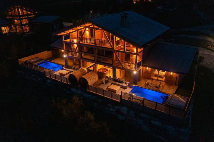 Chalet pour 12 personnes, avec piscine ainsi que terrasse et sauna dans Les Arcs - 4