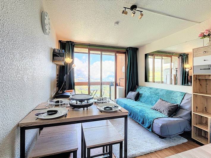 Estudio para 4 personas, con balcón y piscina - 1