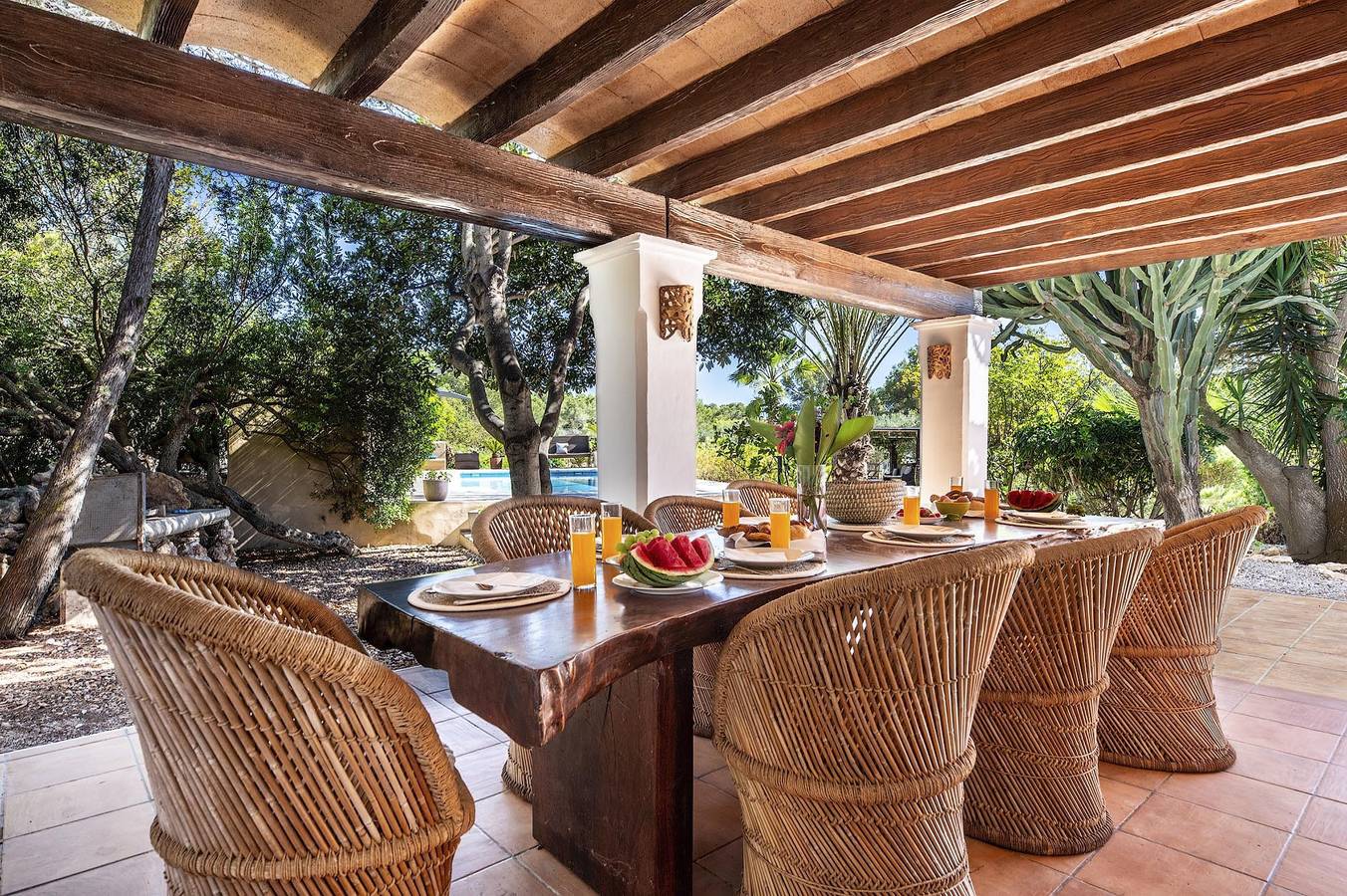 Villa für 8 Personen mit Garten in Es Codolar, Sant Josep de sa Talaia