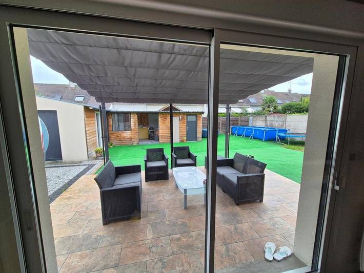 Appartement de vacances pour 3 personnes, avec jardin ainsi que terrasse et jacuzzi, animaux acceptés