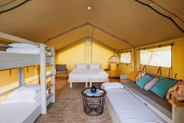 Camping für 5 Personen, mit Pool und Garten sowie Ausblick in Israel