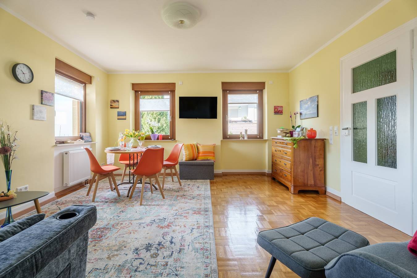 Ganze Wohnung, Apartment 'Haus Gertrud' mit Bergblick, Gemeinschaftsterrasse und Wlan in Bühl, Mittlerer Schwarzwald