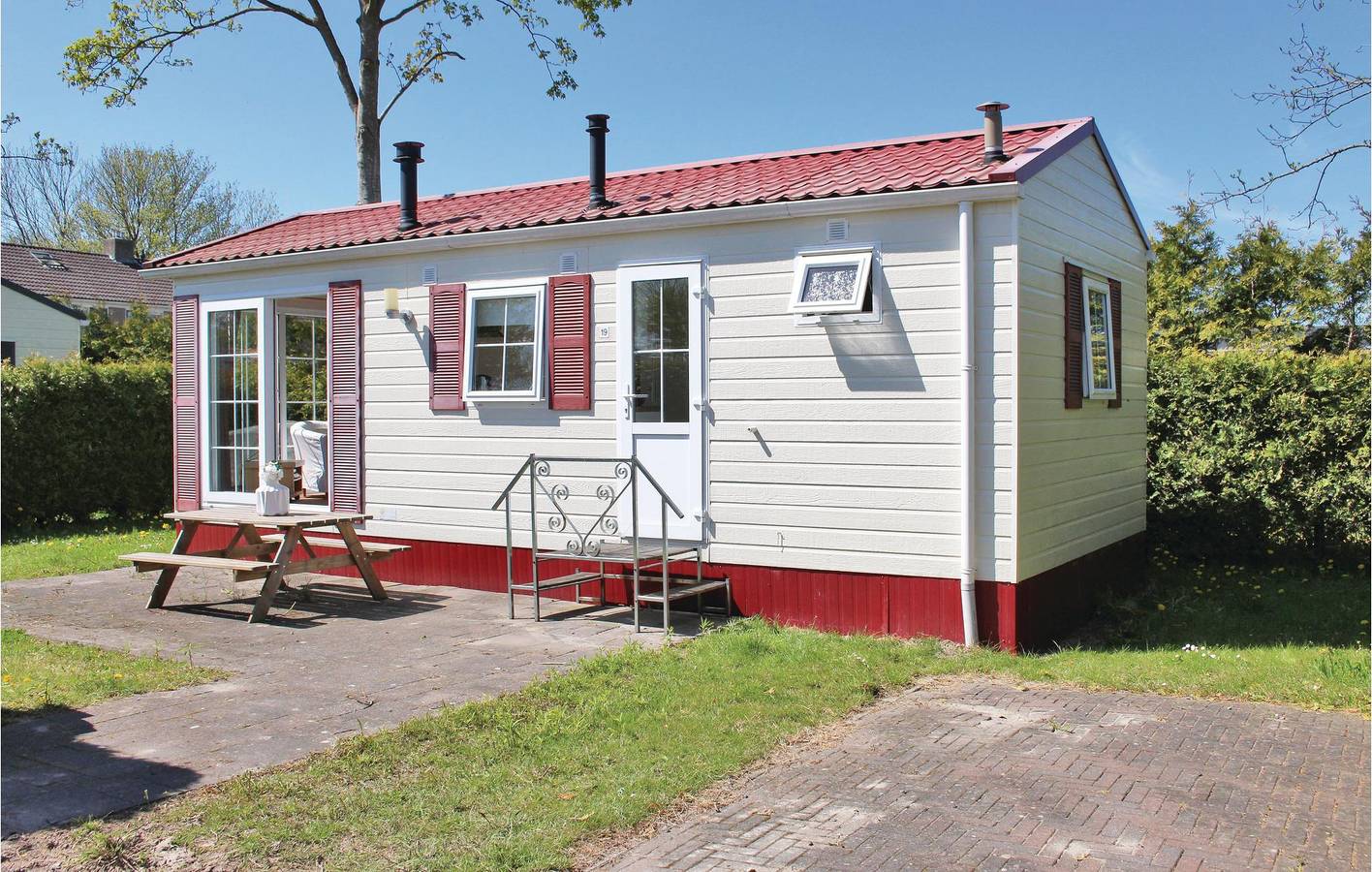 Holiday home for 4 people with terrace in Franekeradeel, North Sea Netherlands