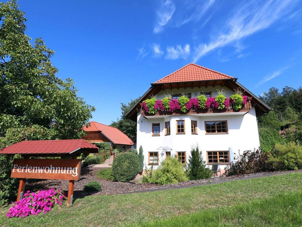 Ganze Ferienwohnung, Haus Glatz - Ferienwohnung Waldblick, 54qm, 2 Schlafzimmer, Balkon, max. 3 Personen in Seelbach, Mittlerer Schwarzwald