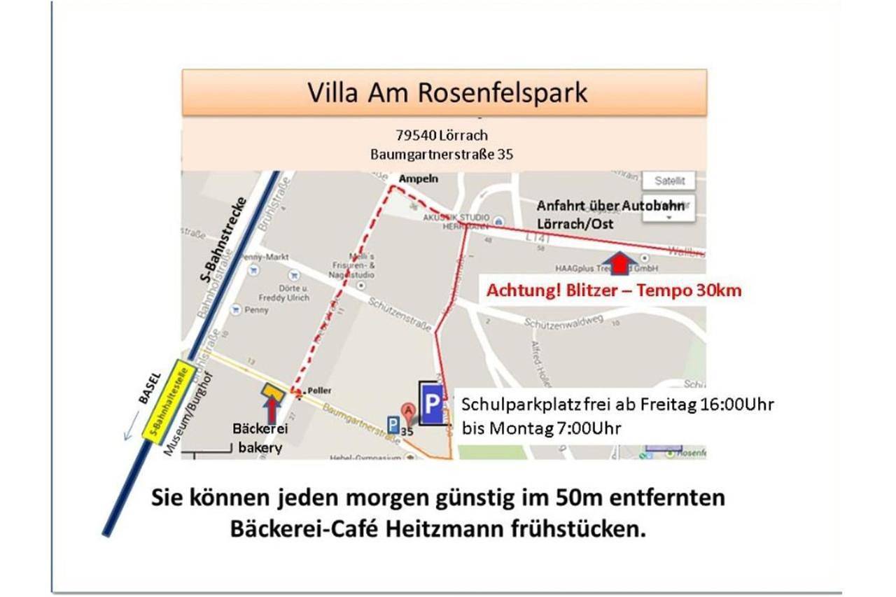 Appartement entier, Villa Am Rosenfelspark in Lörrach, Forêt-Noire du Sud