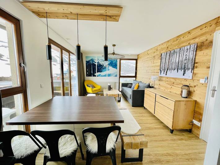 Chalet pour 5 personnes, avec balcon et vue sur le lac à Tignes - 3