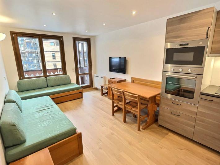 Location de vacances pour 4 personnes, avec balcon et vue à Val-d'Isère