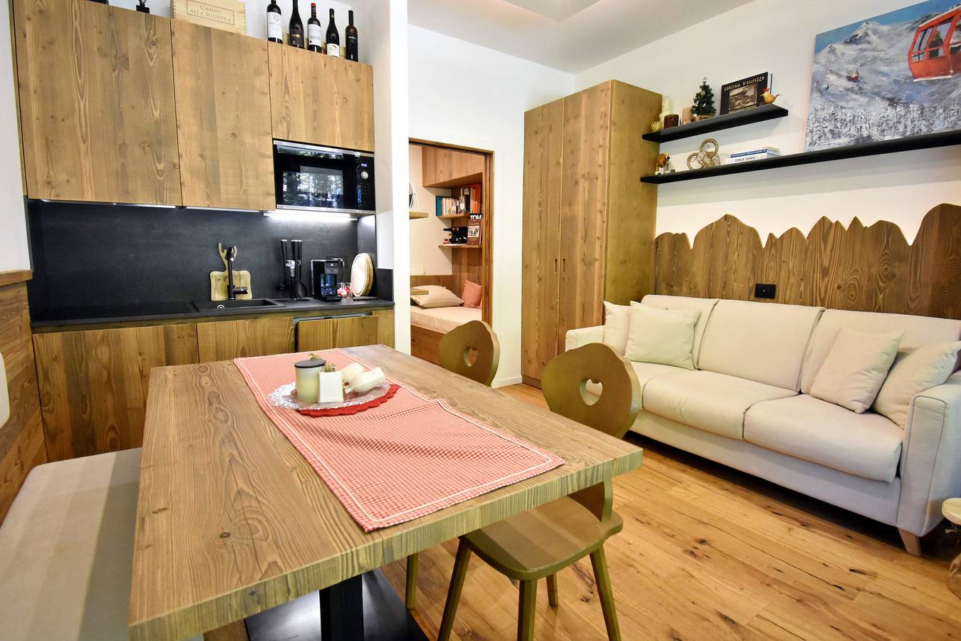 Entire studio, Studio for 3 people with garden in Tre Ville, Brenta group