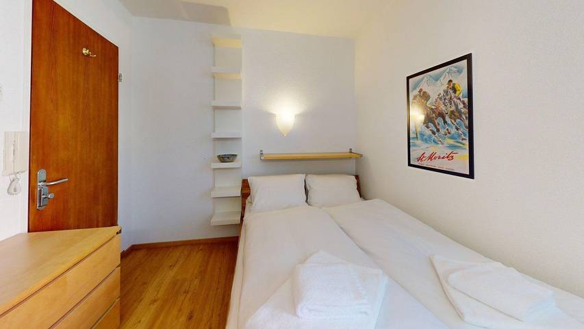 Ferienwohnung für 2 Personen, mit Ausblick in St. Moritz