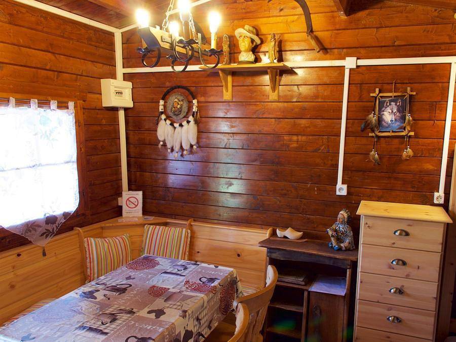 Camping L'etang D'aleth - Bungalow 4 personas - Familia Cabane Trappeurs in Saint-Malo-de-Beignon, Región de Vannes