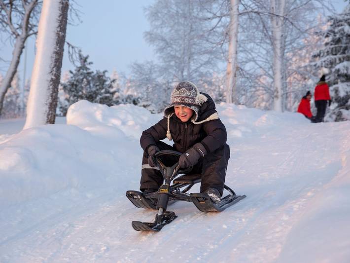 Lystikämän elämys in Rovaniemi, Laponie