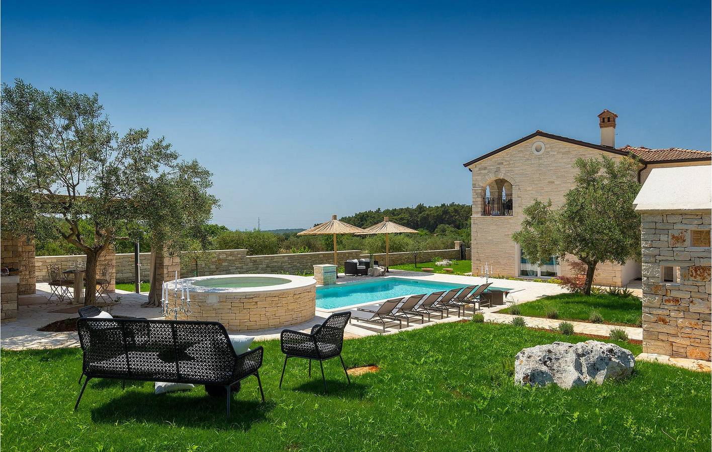 Ferienhaus für 8 Personen mit Garten in Rovinjsko Selo, Rovinj und Umgebung