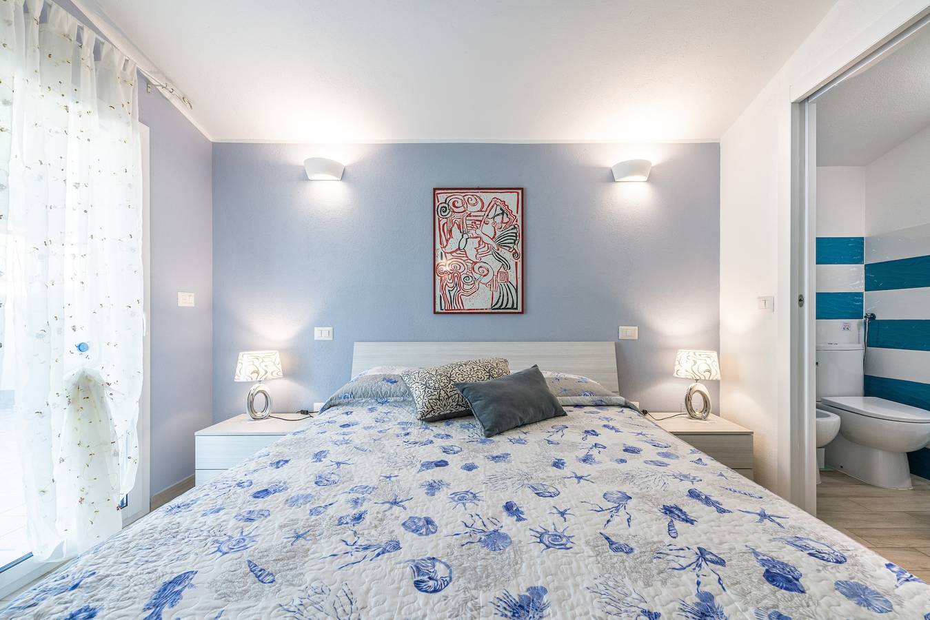 Vacation Home 'Ibiscus Rosa 2" with Mountain View, Terrace & A/C in Geremeas, Maracalagonis