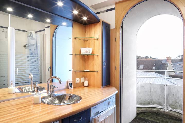 Appartement entier, L'Abri du Repos - Appt vue sur le port in Barneville-Carteret, Côte de la Déroute