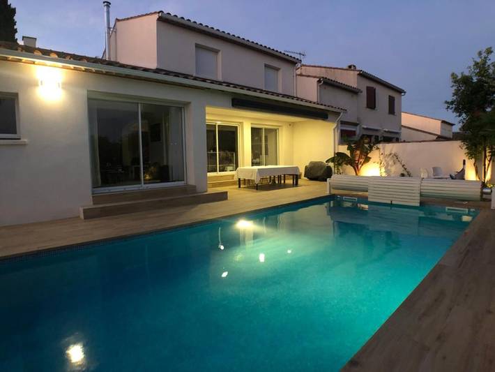 Villa pour 8 personnes, avec jardin et piscine, animaux acceptés à Lattes - 3