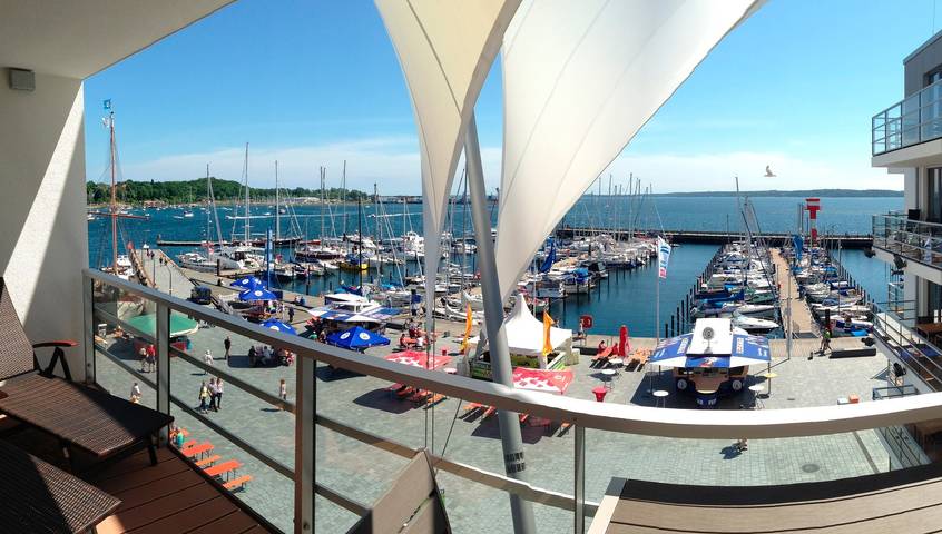 Ferienwohnung für 5 Personen, mit Balkon und Sauna sowie Seeblick in Eckernförde