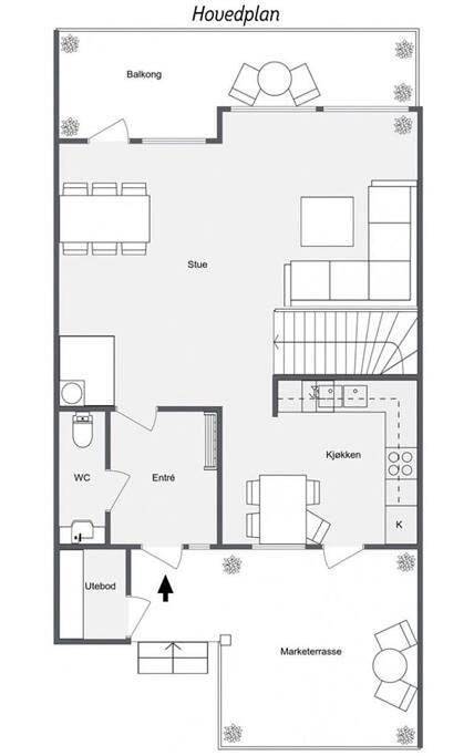 Gîte pour 7 personnes, avec vue ainsi que jardin et terrasse dans Narvik - 4