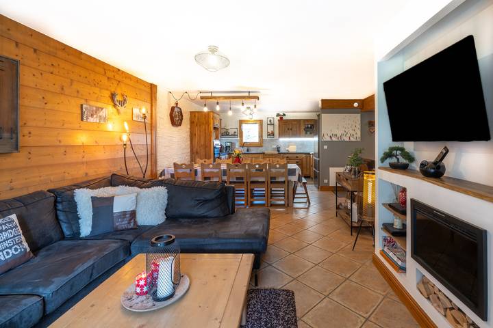 Entire apartment, Apartment 'Refuge De L'Alpage - Immoclean' with Mountain View, Balcony and Wi-Fi in Grand Massif, Morillon