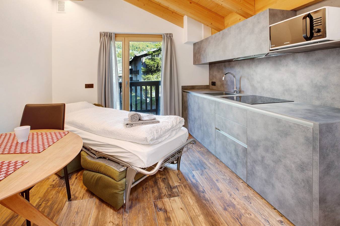 Ganze Wohnung, Ferienwohnung „Baita Emilia e Daniele 12“ mit Bergblick, Balkonen und Wlan in Bormio, Bormio Gemeinde