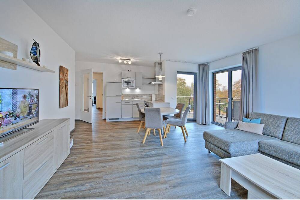 Ganze Wohnung, Apartment with a view of the Elbe - 4.11 in Elbstrand Krautsand, Drochtersen
