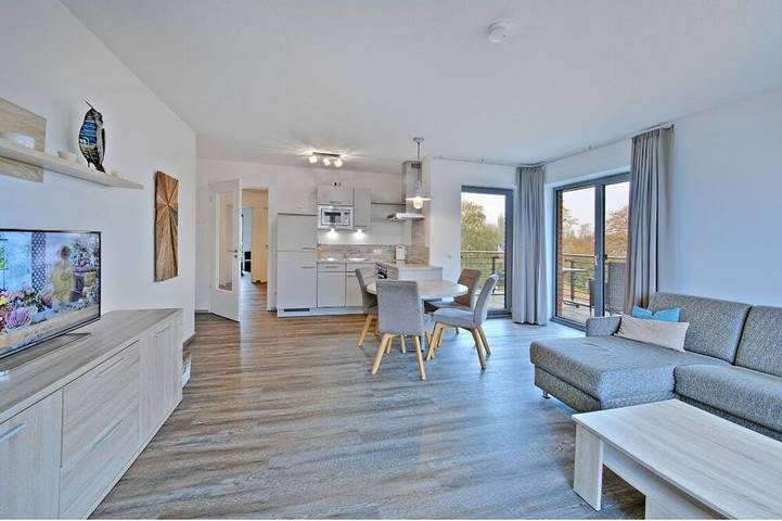 Ferienwohnung für 4 Personen, mit Sauna und Pool sowie Terrasse in Krautsand - 2