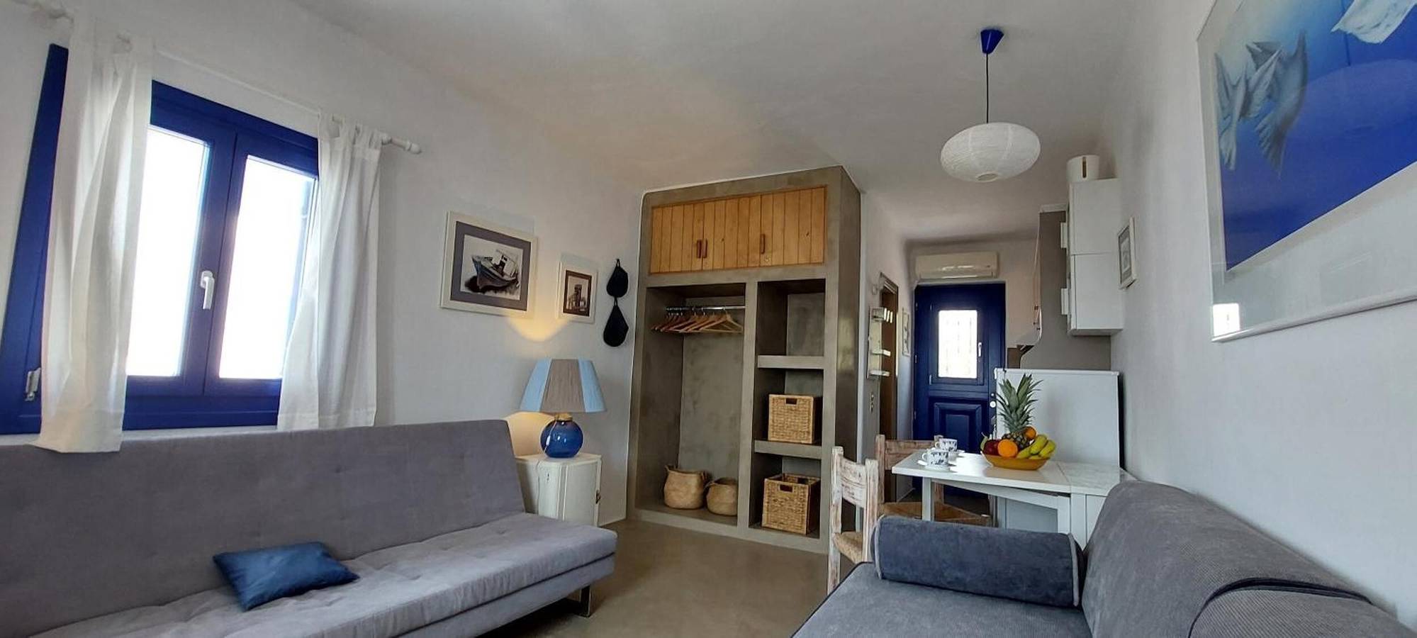 Apartamento entero, Estudio tradicional en Míkonos – Frente a la playa, piscina, jardín y vistas al mar in Mykonos