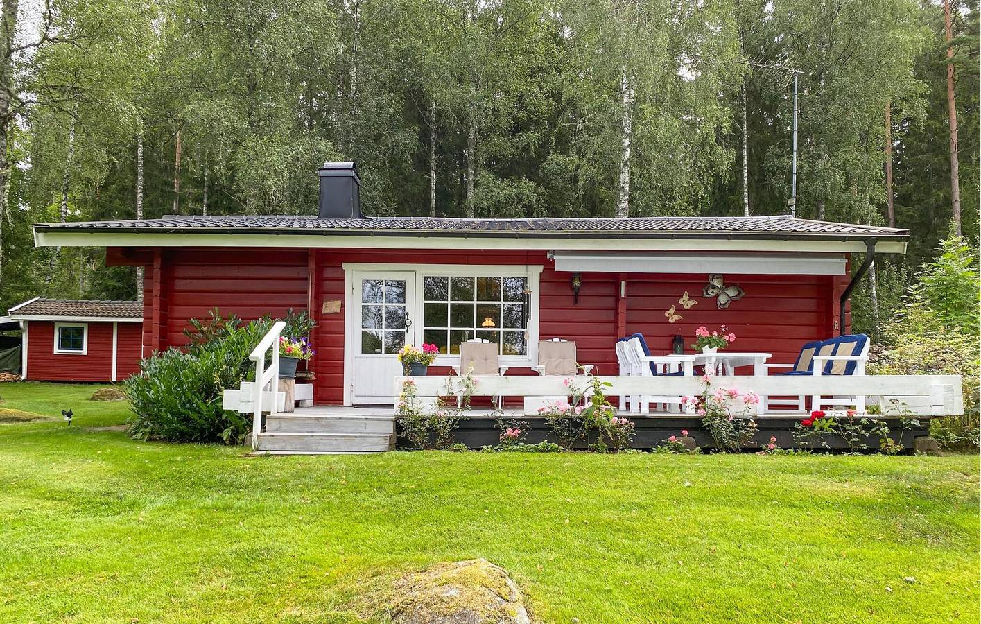 Ferienhaus für 4 Personen mit Terrasse in Kronoberg