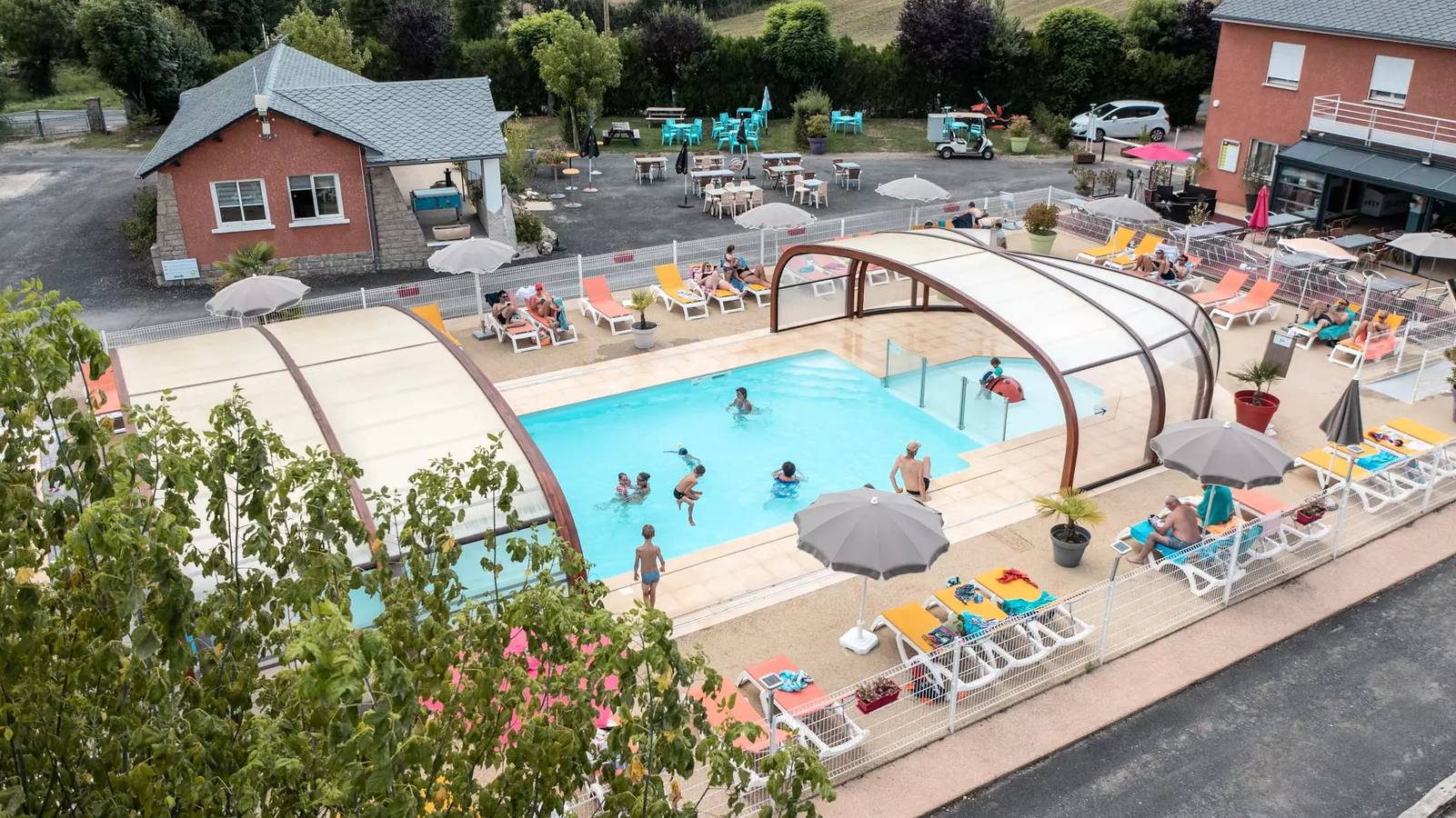 Mobilhome Premium Happy 30m² - 2 habitaciones Terraza semi-cubierta 5 personas in Sévérac-le-Château, Parc naturel régional des Grands Causses