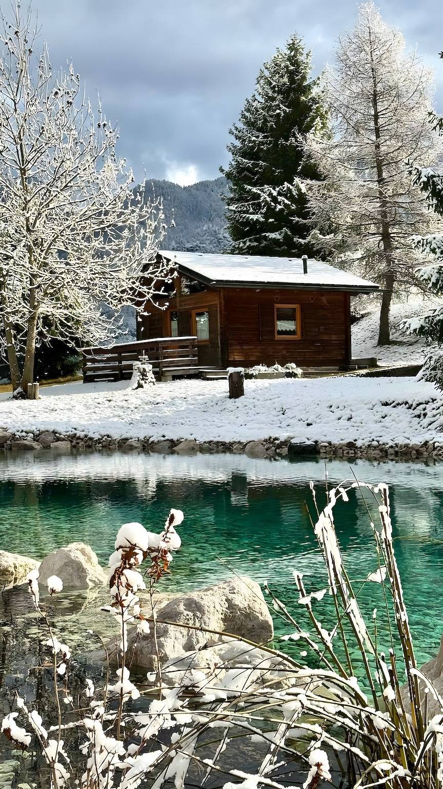 Haustierfreundliche Berghütte mit Teich und Garten in Pieve di Cadore in den Dolomiten in Pieve di Cadore, Östliche Dolomiten