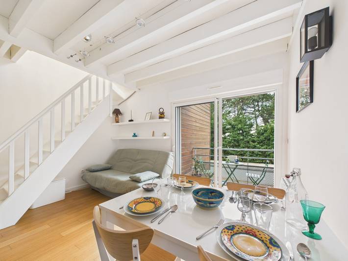 Studio pour 4 personnes, avec balcon