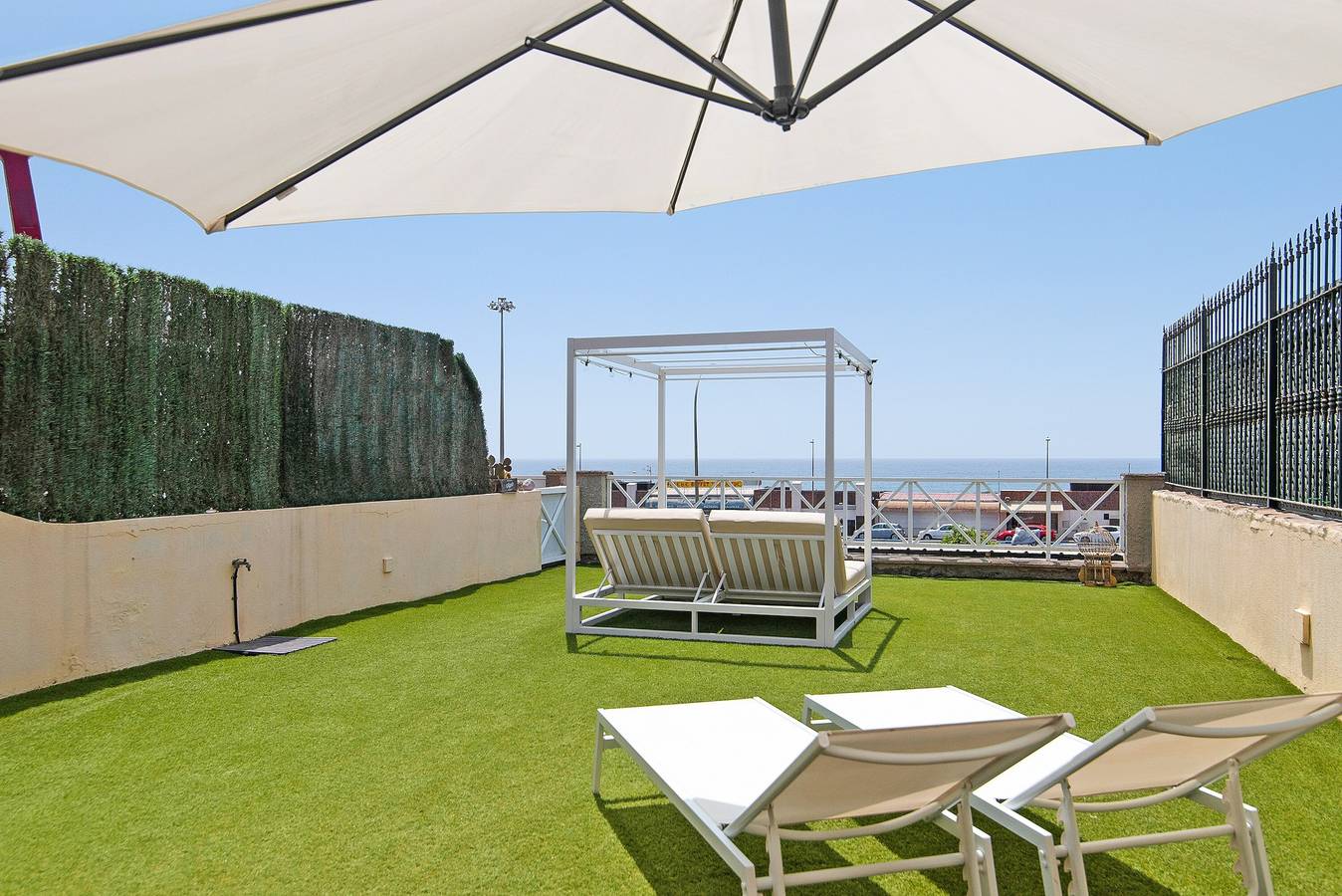 Vakantiehuis "Santa Ana 23" met Uitzicht op Zee, Gedeeld Zwembad & Wifi in Maspalomas, San Bartolomé de Tirajana