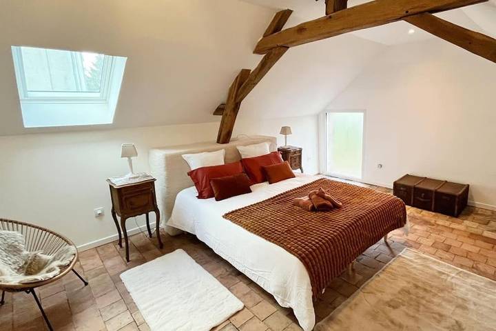 Location de vacances pour 10 personnes, avec terrasse à Sablé-sur-Sarthe