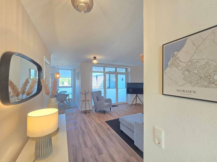 Ferienwohnung für 4 Personen, mit Balkon und Sauna sowie Ausblick in Norden-Norddeich - 4