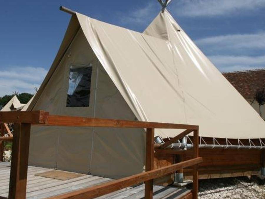 La Buissonnière Lodges - Accommodation 2 persons - Tipi duo in Chisseaux, Tours region