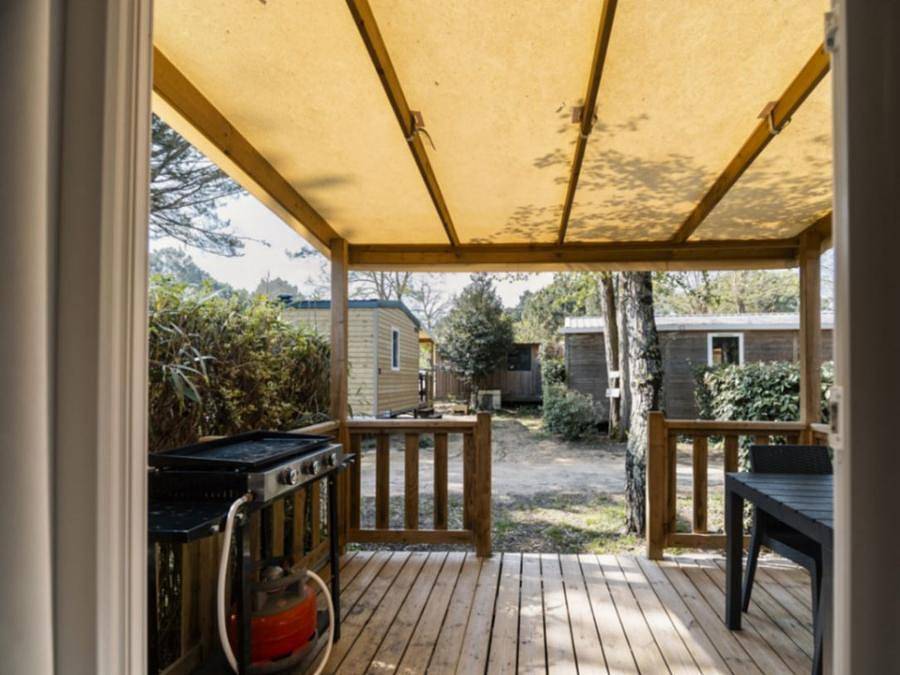 Camping Ushuaïa Villages Les Fougères - Stacaravan 2 personen - 1 slaapkamer geschakeld Of zonder parkeerplaats in Rivedoux-Plage, Ile de Re