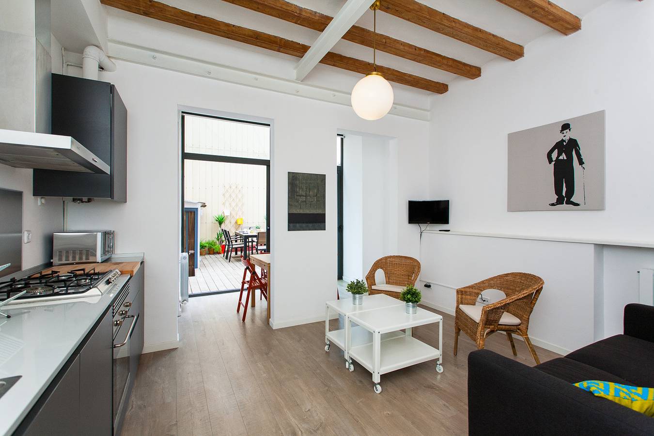 Apartamento entero, Gracia Terrace in Centro Barcelona, Barcelona