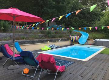 Chambre d’hôte pour 5 personnes, avec piscine ainsi que jardin et jacuzzi à Saint-Mars-la-Brière
