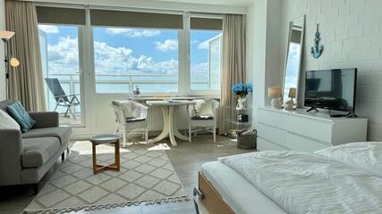 Ferienwohnung für 2 Personen, mit Balkon und Seeblick auf Sylt