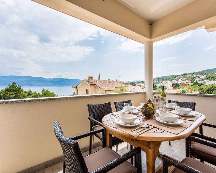 Apartament wakacyjny dla 4 osób w Vrbnik