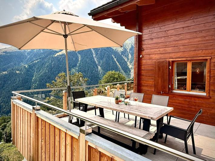 Ferienhaus für 6 Personen, mit Terrasse und Garten in Bellwald