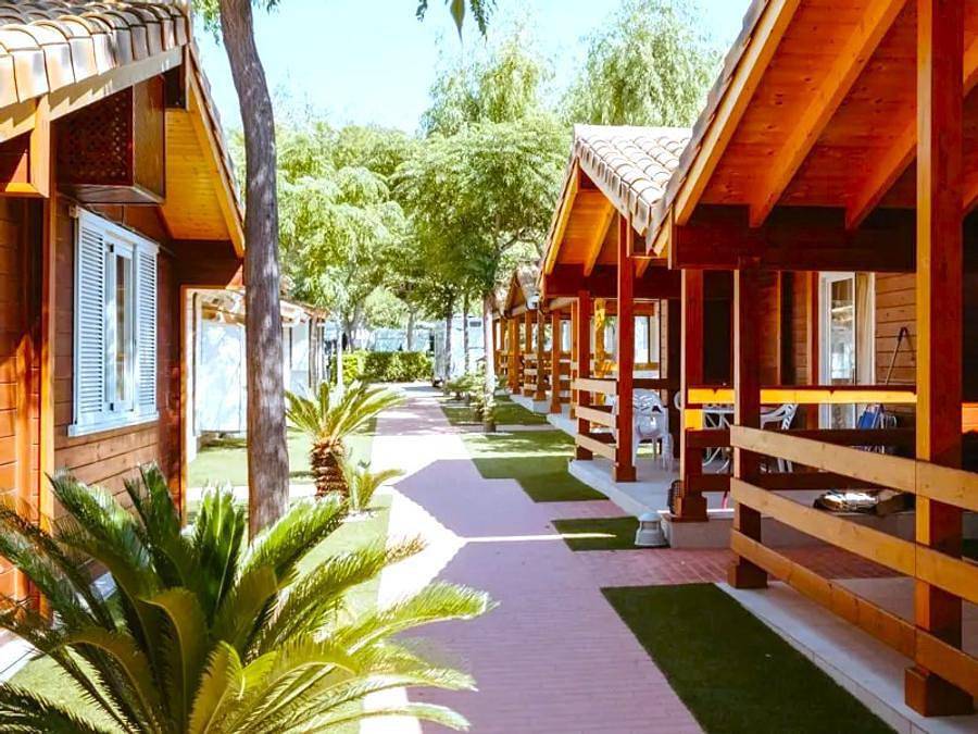 Camping Bonterra Resort - Chalet 4 personen - Holzchalet Melia in Benicassim, Costa del Azahar