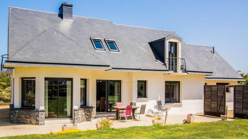 Maison de vacances pour 8 personnes, avec balcon et jardin à Plougasnou