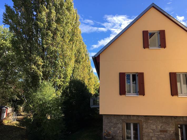 Ferienwohnung für 4 Personen, mit Balkon und Balkon/Terrasse sowie Terrasse und Garten in Ochsenfurt