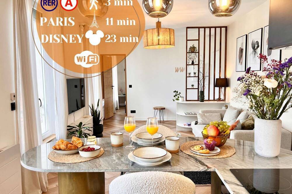Apartamento entero, The Van Gogh Appart • 3'Rer • 11'Paris • 23'Disney in Bry-sur-Marne, Valle del Marne